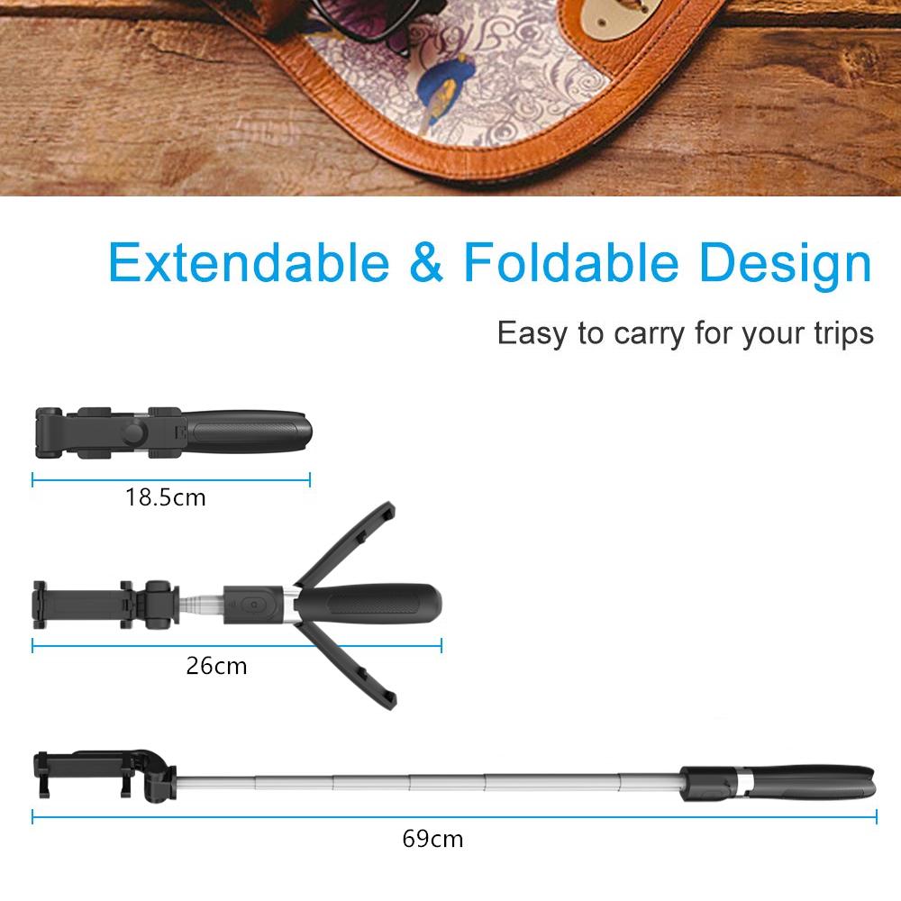 Selfie Stick For Phone Monopod Selfie Stick Tripod For Iphone Phone Smrtphone Stand Pod Tripe Mount Clip With Remote Shutter