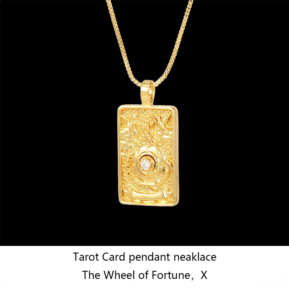 New Necklace Ins Trendy Punk Style Hip-Hop Unisex Necklace with Diamond Square Choker