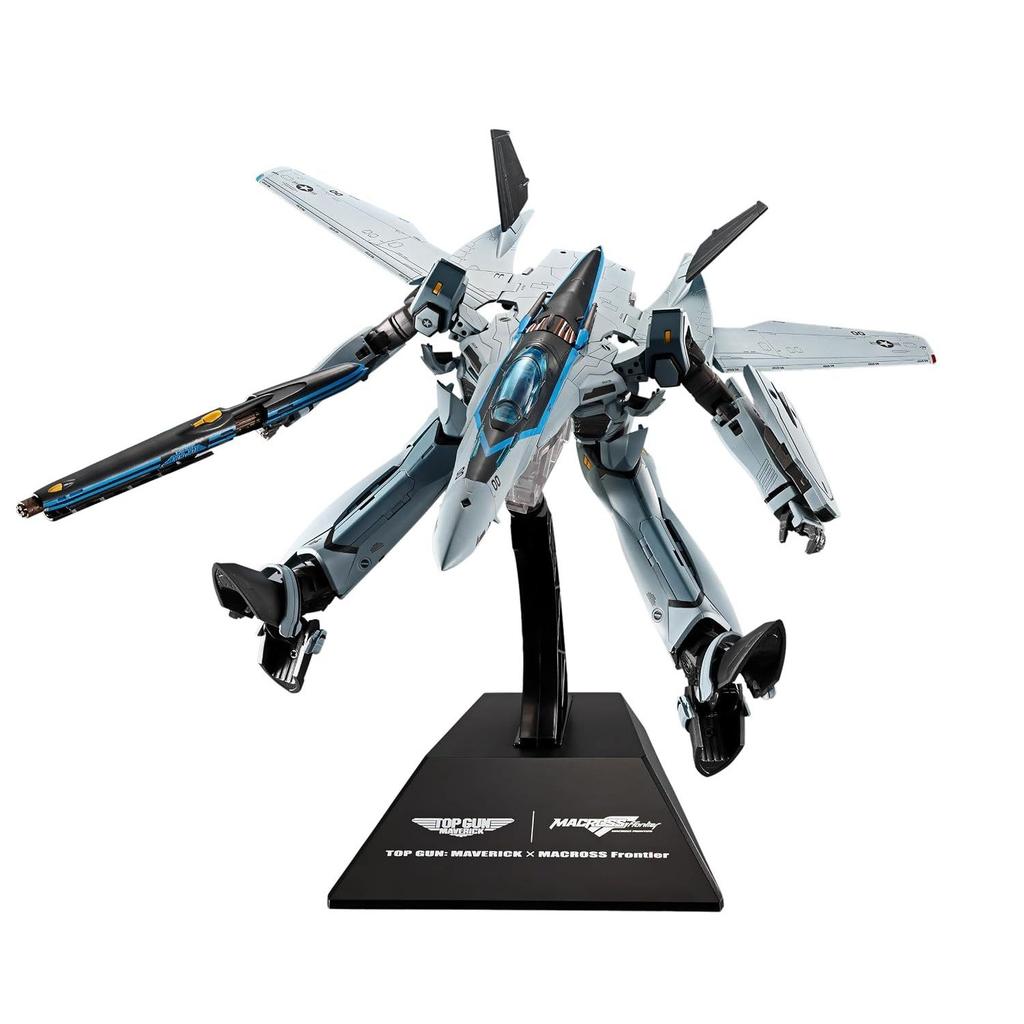 TAMASHII NATIONS DX Chogokin Macross F VF-25 Messiah Valkyrie Top Gun Maverick Ver. Approximately 250mm ABS die-cast PVC painted movable figure