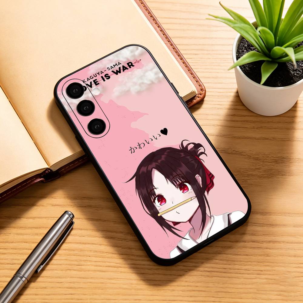 

Love is War K-Kaguya Phone Case For Samsung Galaxy A73,A72,A71,A70,A53,A52,A51,Soft Silicone Black Cover Samsung a52