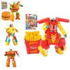 Farbiges Lebensmittel-Verformungsspielzeug Roboter Simulation Pommes Burger Eiscreme**