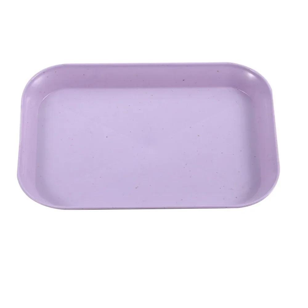 Creative Wheat Straw Rectangular Plate Melamine Healthy Tableware Utensils Dessert Sushi Pasta Plate Dishes Kitchen Cooking Tool