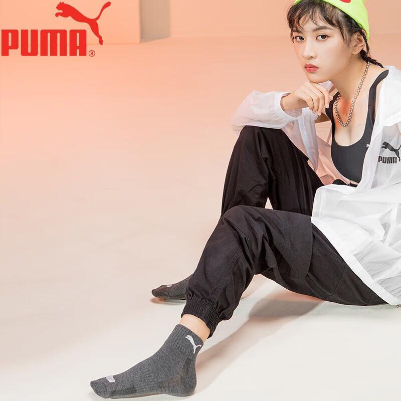 PUMA Women's Mid-Calf Casual Sports Cotton Socks, 3 Pairs