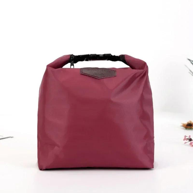 

Portable Bento Pouch Thermal Cooler Lnsulated Waterproof Lunch Meal Food Carry Storage Bag Fashion Picnic Bag Worker Student