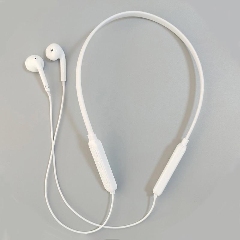 Skin Friendly Silicone Noise Reduction Semi In Ear For Sports And Running Neck Mounted Wireless Sports Bluetooth Earphones