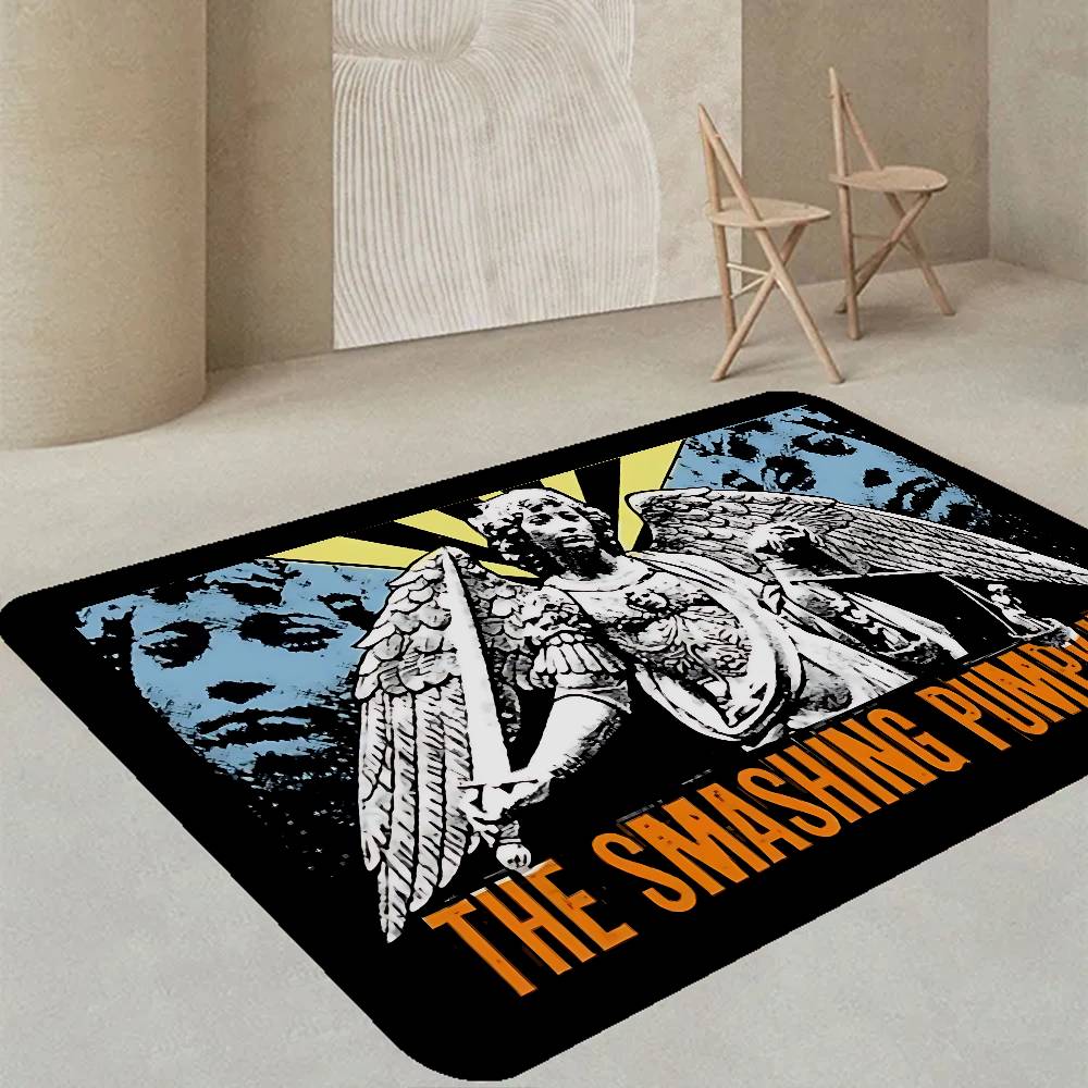 Rock Band The Smashing Pumpkins Floor Mat Rectangle Anti-slip Home Soft Badmat Front Door Indoor Outdoor Mat Hotel Decor Mat