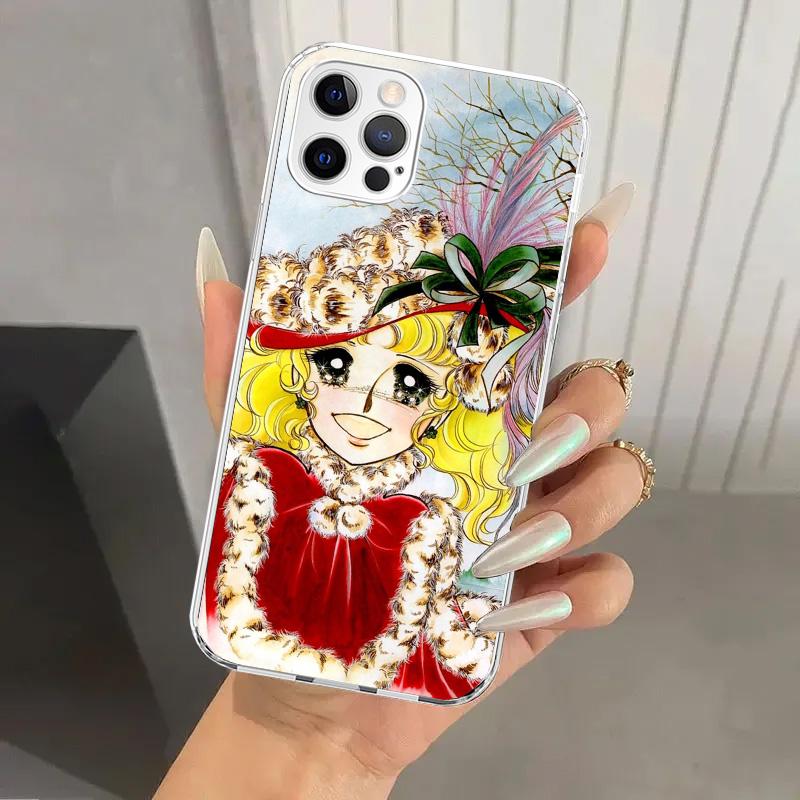 Anime Candy Phone Case for Iphone 17 Air 16 15 Plus 14 13 Mini 12 11 Pro Max 16E 7 8 SE 2020 Soft Funda Print Shell 17 Air 16 15