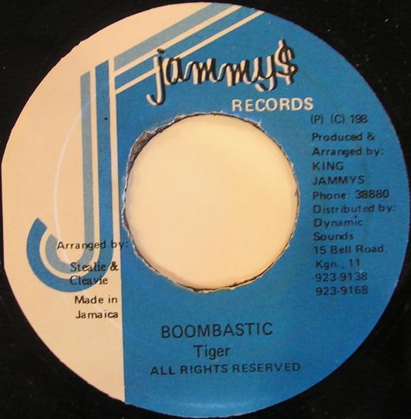

7inch Record TIGER - Boombastic NONE Jammy s Records Jamaica Reggae, Ska & Dub Used