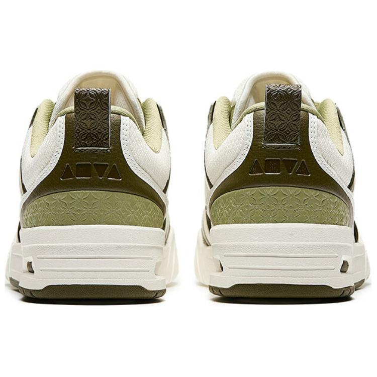 Anta Aojie Comfortable Versatile Non-Slip Wear-Resistant Low-Top Skate Shoes Women Sneaker White Green 122518040-2