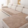 Plush Plaid Sofa Cushion Non-slip Four Seasons Universal Living Room Sofa Cover Simple Modern Thickened Velvet Cushion Towel