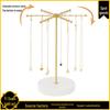 Rotating Metal Necklace Display Stand - Detachable Jewelry Storage Rack