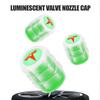 CSION1 4Pcs Luminous Valve Caps Fluorescent Green Night Glowing Tire Decoration For Tesla Model 3 Model S X Y Roadster SpaceX Mod WYE