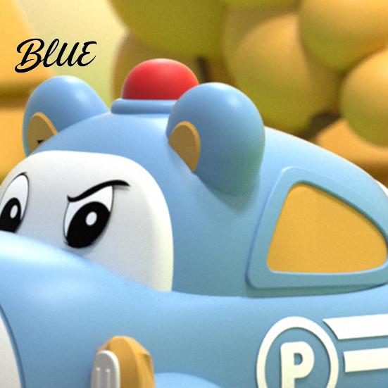 Dinosaur Vehicle Toy Baby Cartoon Pull Back Car Toy Squeaky Bear Rabbit Press and Sound Soft Silicone Gift for Toddlers Boys Girls