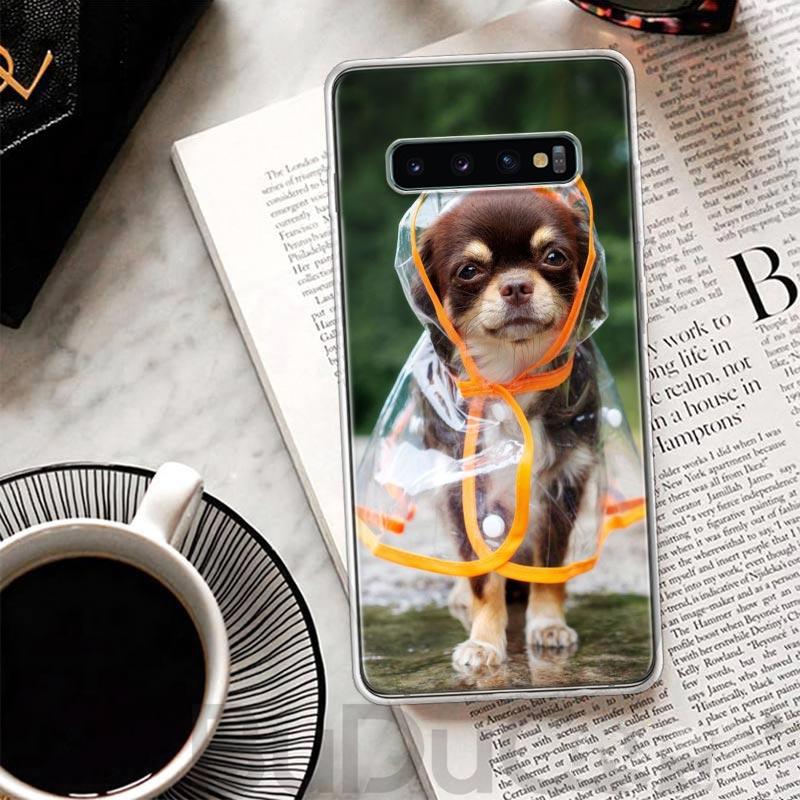 Chihuahua Puppy Teacup Dogs Cover For Samsung Galaxy S23 S22 S24 Ultra S21 Plus S20 FE Phone Case S10 + S10E S9 S8 Print Coque