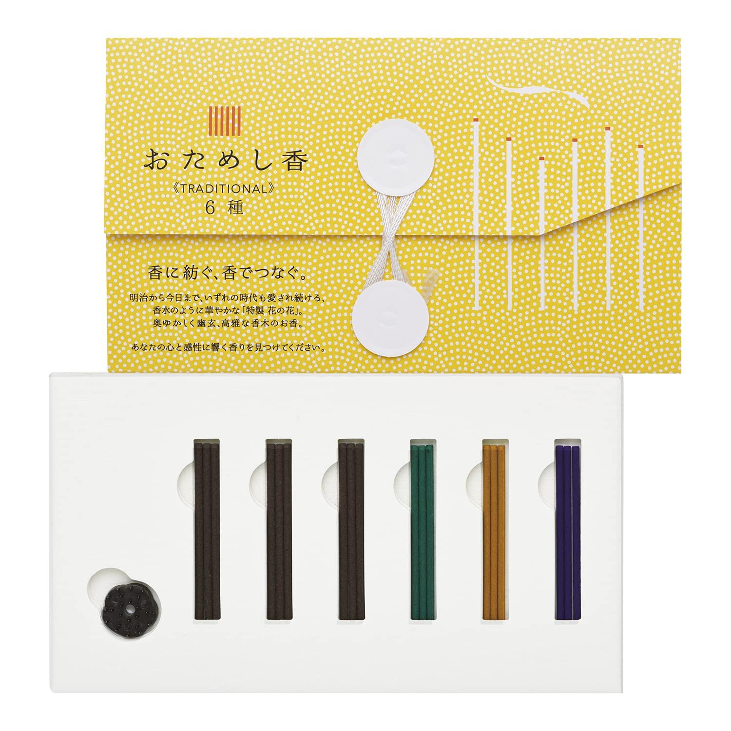 

Trial incense traditional 6 types bottles (3 each)