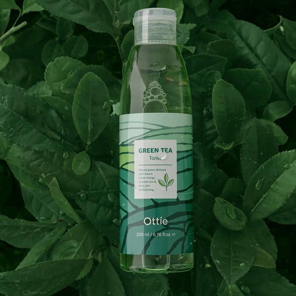 Ottie Green Tea Tonik Do Twarzy Rewitalizujący Z Zieloną Herbatą 200Ml