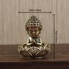 1pcs Pure Brass Mini Rudraksha Small Brass Crafts Ornaments Brass Car Keychain Jewelry Ornament Home Living Room Ornament Decoration Men's Keychain
