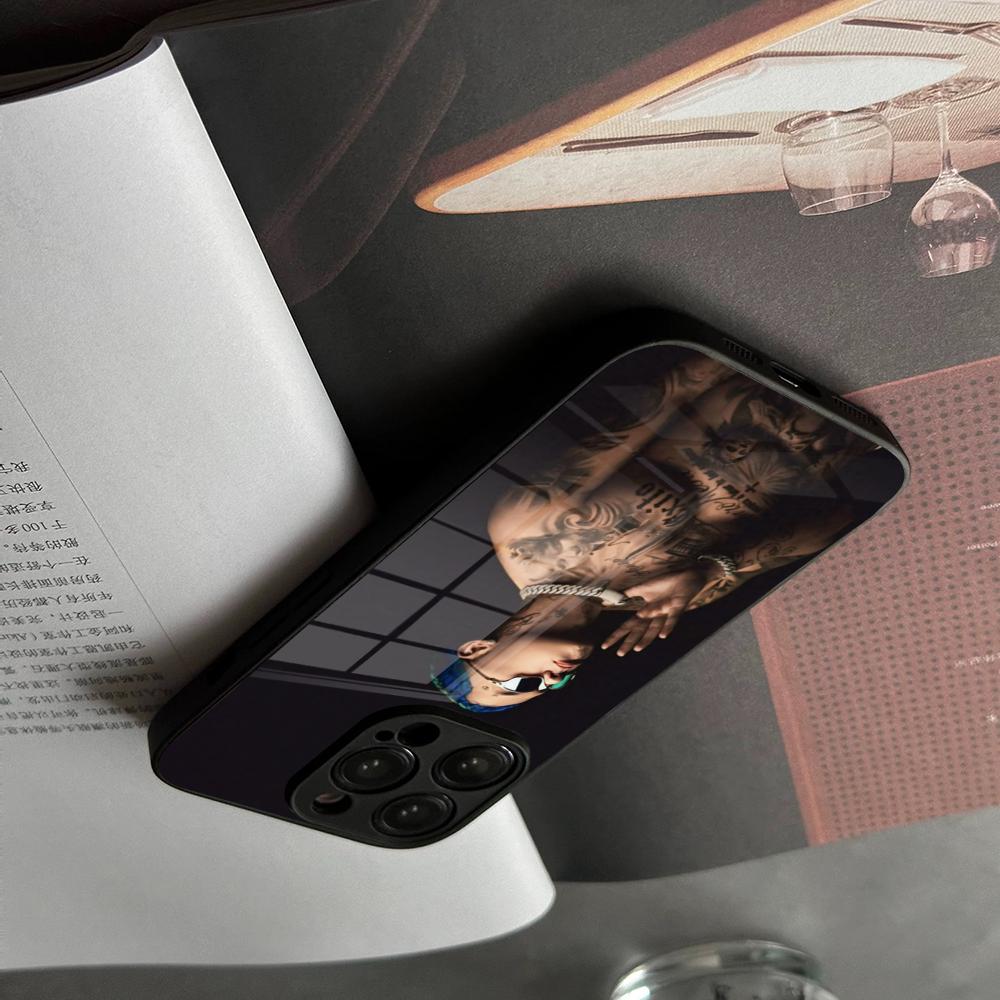 Phone Case Tempered Glass For IPhone 17 15 16 14 12 13 11 Pro XS Max Plus Mini Cover Blessd Cantante Rapper
