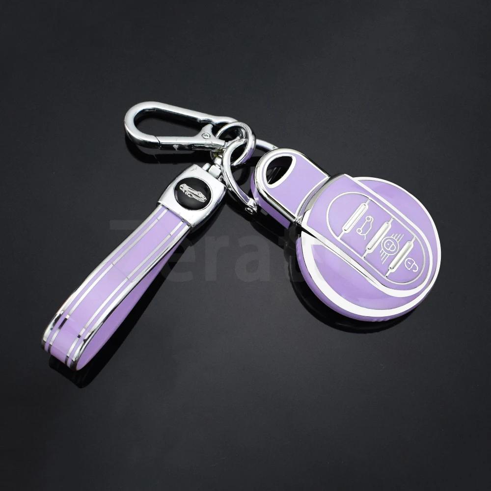 Soft Tpu Car Key Case Cover For Bmw Mini Coopers One Jcw F56 F55 F54 F57 F60 S Roadster Keyless Auto Shell Fob Holder Protector
