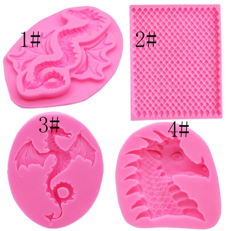 Dinosaur Fish Scales Silicone Mold Fondant Cake Mould Chocolate Mould Cake Decorating Tools Kitchen Baking Accessories