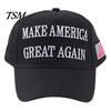 Cotton Polyester Hat Baseball Letter Embroidery Long Brim Hollow Mesh 2024 President Inspirational Cap Election Campaign American Flag Pattern Rallies