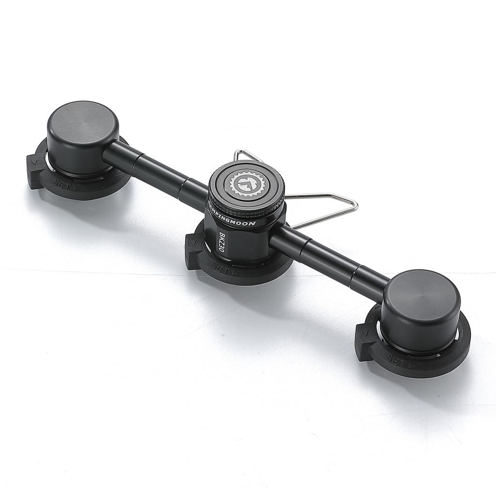 STAZIONE DI SERVIZIO GAS CAMPING MOON CB Tipo Stand di Sicurezza Unità Gas Collegabile in 3 Pezzi BKZ30 (Nero)