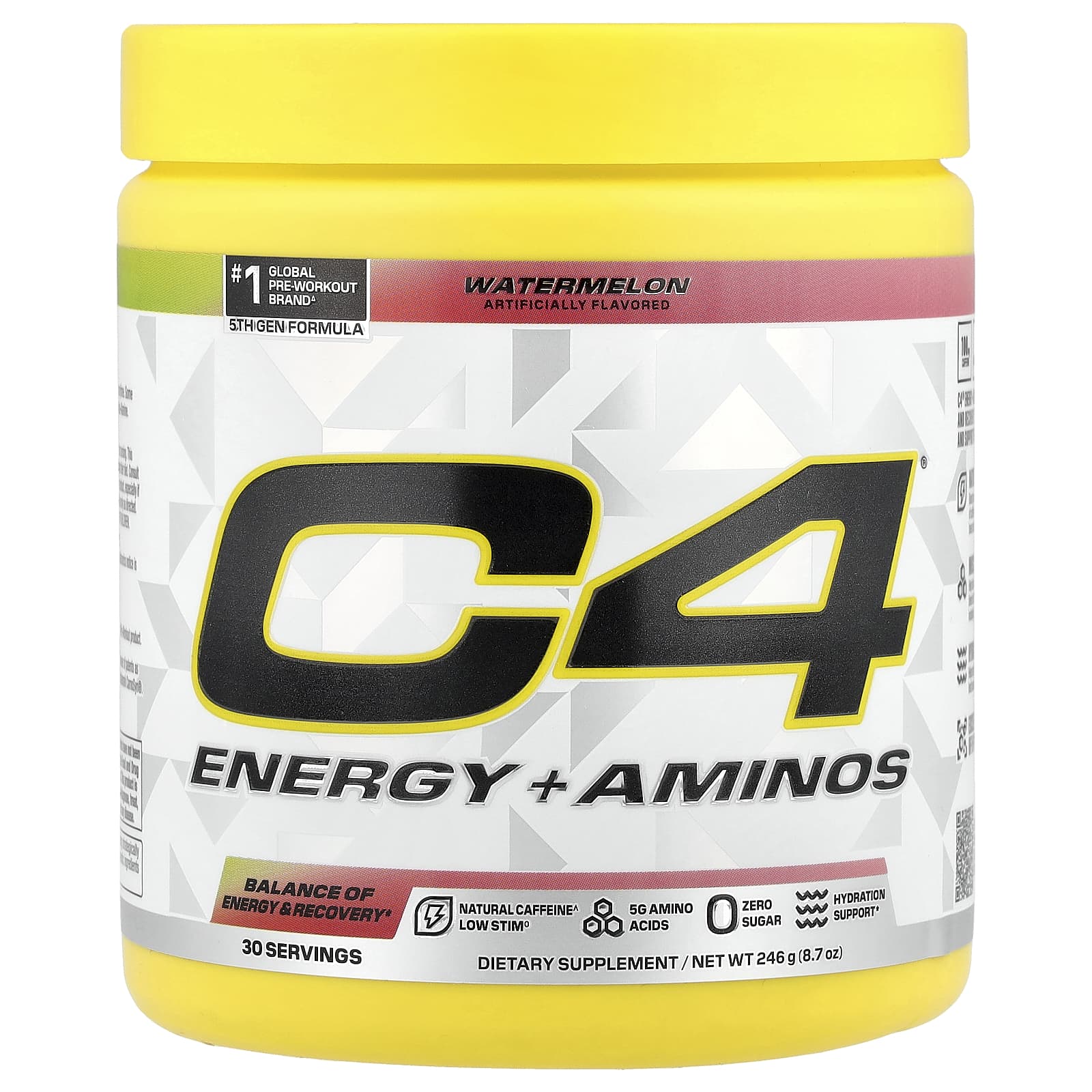 

C4 / Cellucor, C4® Energy + Amino Acids, Watermelon, 8.7 oz (246 g)