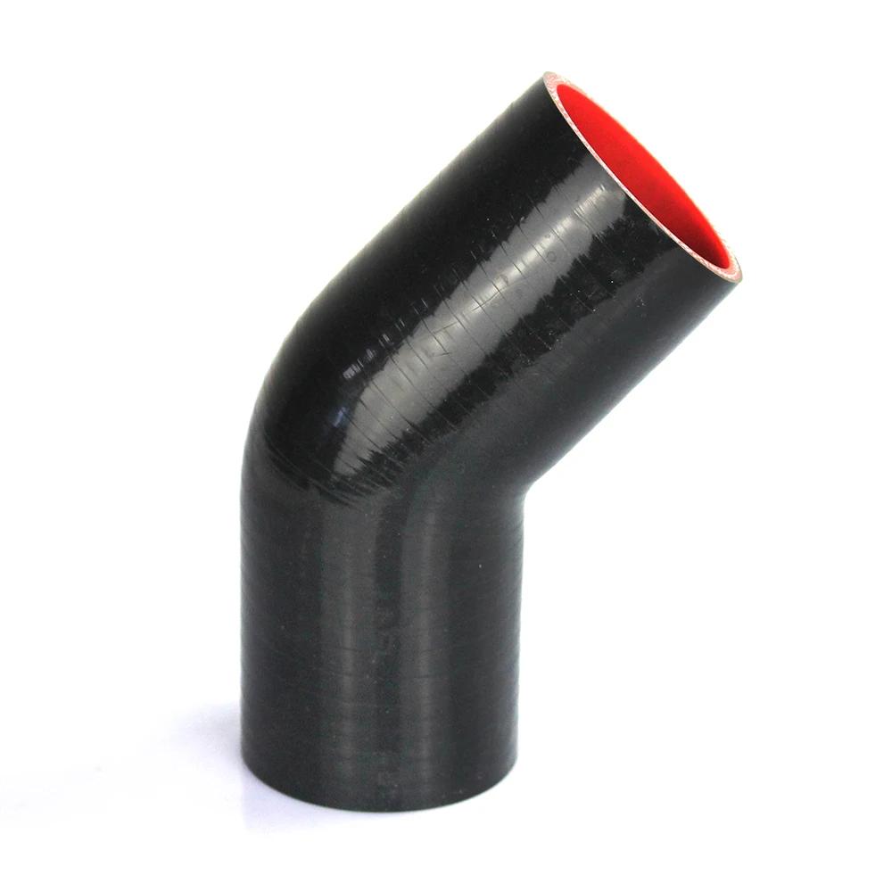45 Degree Silicone Elbow Hose 38 45 51 57 63 70 76 83 89mm Universal for Air Intake Pipe Intercooler Rubber Joiner Bend Tube