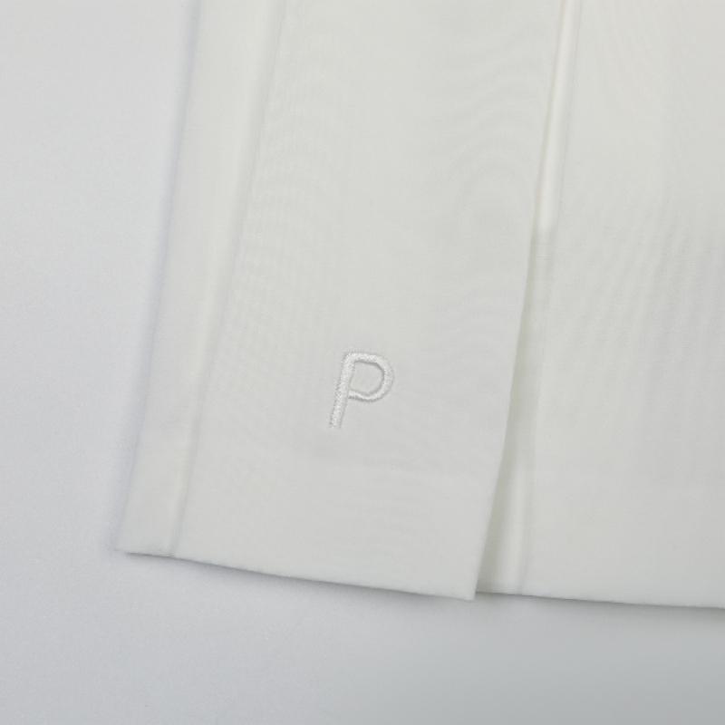 Playboo Airy Inverted Pleats Skirt W Inner Pants White