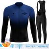 Men Winter Fleece Thermal Jacket MTB Bicycle Clothing Long Sleeve Cycling Jerseys Set Ciclismo Outdoor Warm Cothes Pants