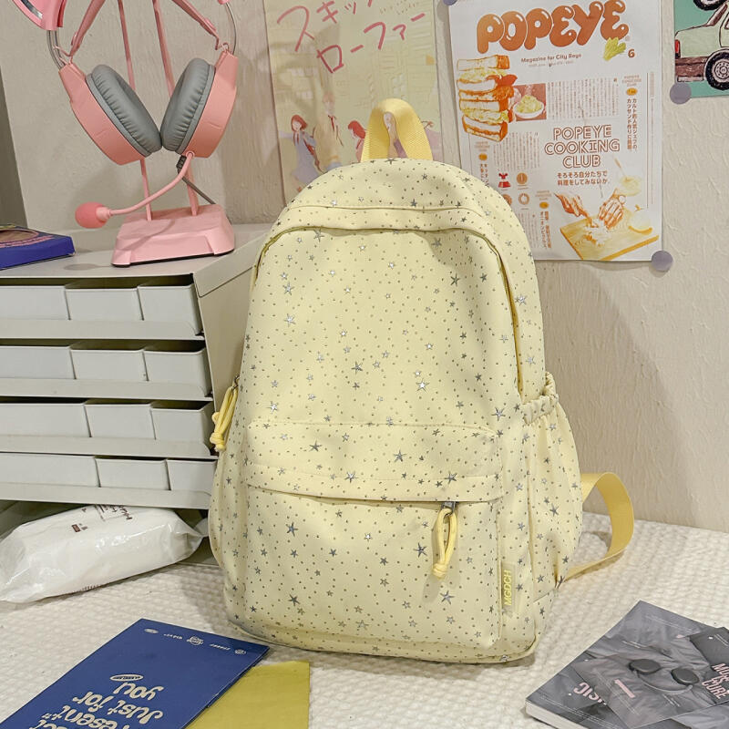 Star Backpack Women's Large Capacity Travel Backpack Student School Bag