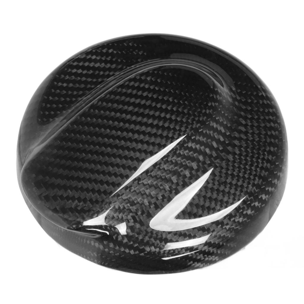 Rear Carbon Fiber Car Gas Fuel Tank Cap Cover Lightweight Replacement for R55 Clubman Models 2009‑2014