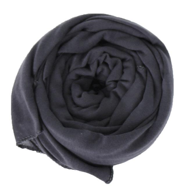 Hijab Jersey Schal Weicher Fester Schal Kopftuch Foulard Femme Kleidung Arabische Wickelkopftücher