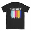 Casual T Shirt Summer Turnstile DOUBLE RAINBOW  Trending T-Shirts  Cotton Tshirt for Men Aesthetic Cheap Short Sleeve Clothing