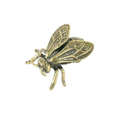 Ottone Massiccio Insetto Ape Miele Figurine Miniature Animale da Tè Divertenti Artigianato Collezione Desktop Piccoli Ornamenti Decorazione per la Casa