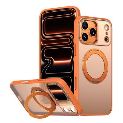Heißes Produkt für Apple 17 Handyhülle 360° drehbare magnetische nicht-induktive Halterung für IPhone transparente Hülle