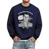 Men's Fashionable Casual Long-sleeved Printed Round Neck Sweatshirt Top