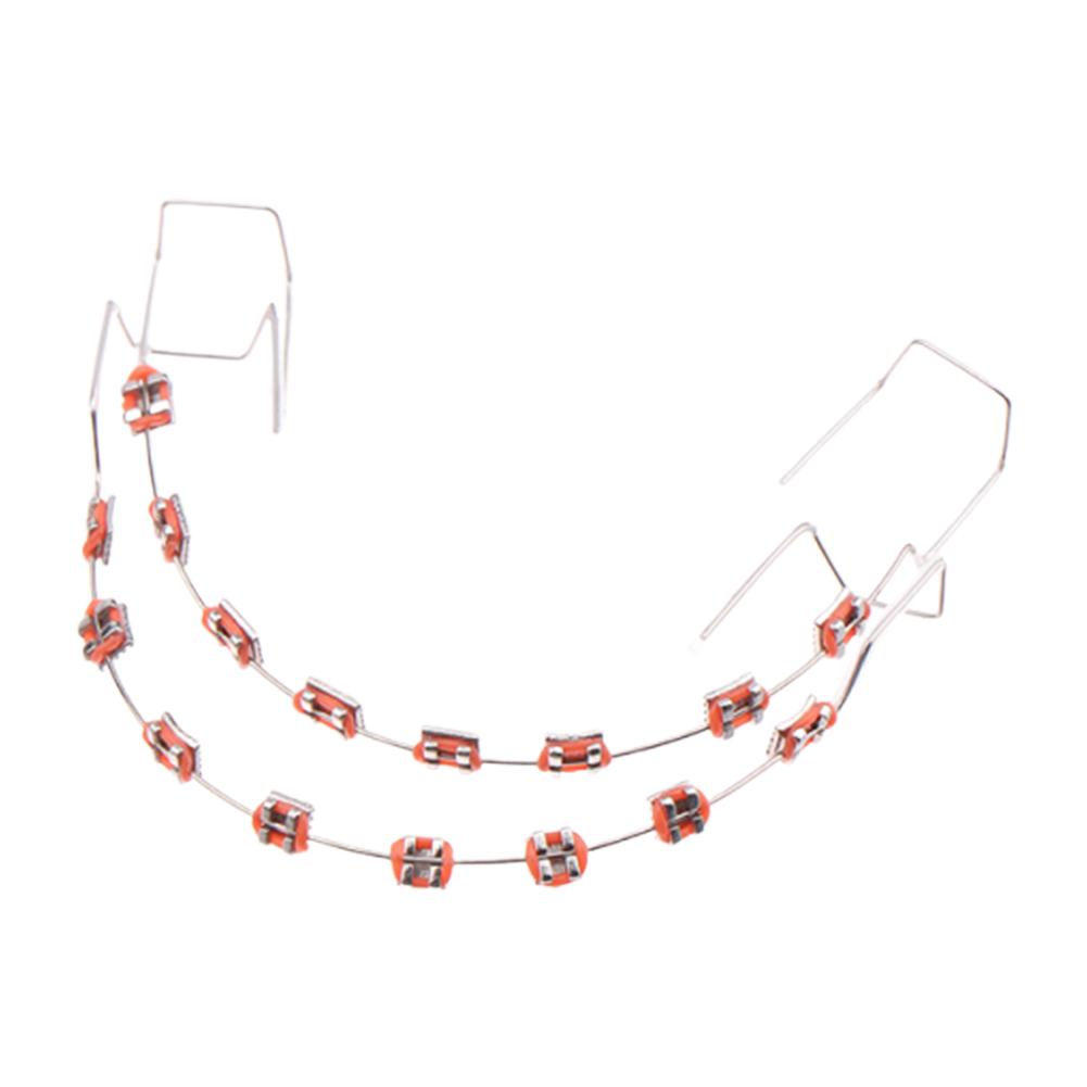 Fake Braces Colorful Brackets For Teeth Temporary Metal Wires Metal Bracket Orthodontic Ligature Ties Dental Decor Accessories