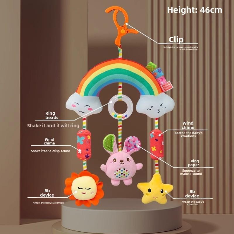 Baby Bedroom Baby Mobile With Plush Monkey Wind Chime For Crib Decor