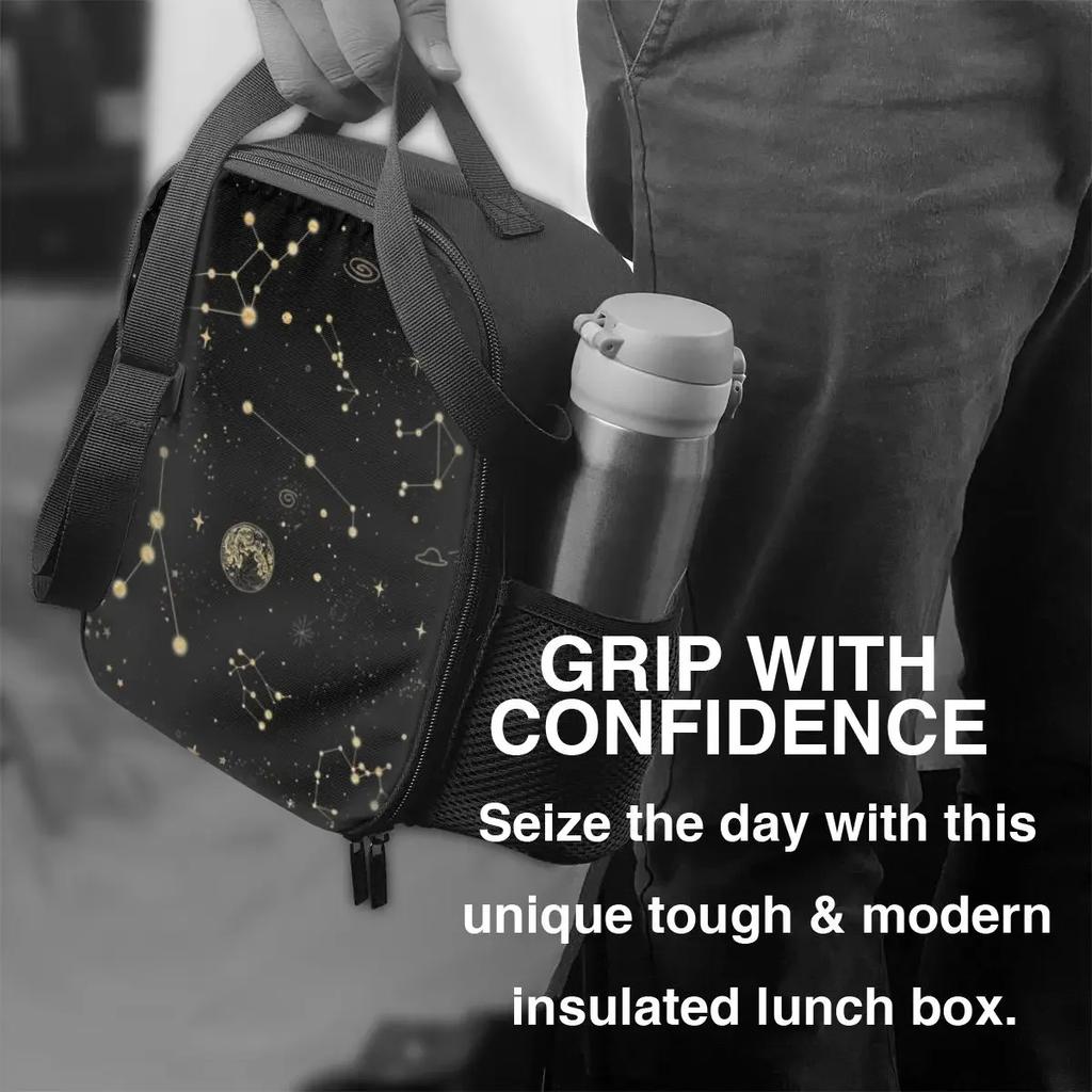 Into The Galaxy Insulated Lunch Bags for Space Constellations Portable Thermal Cooler Food Bento Box Outdoor Camping Travel