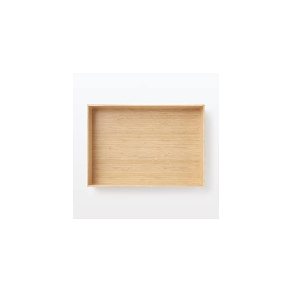 MUJI Stackable Bamboo Rectangular Storage Box, Small, 37cm (W) x 26cm (D) x 85cm (H), Item No.