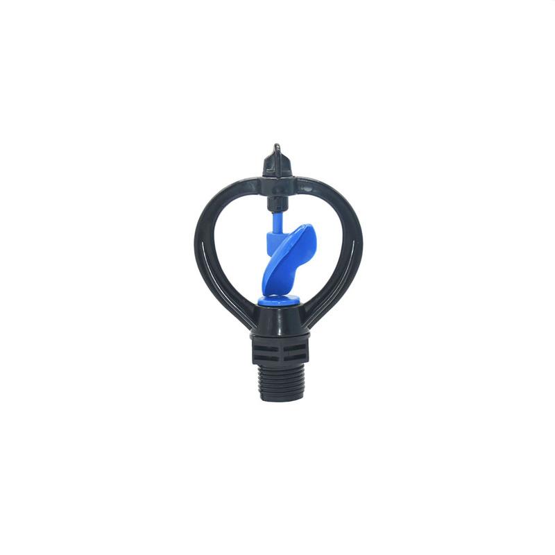 Garden Lawn 360 Degree Rotating Sprinkler 1/2" Male Thread Scattering Nozzle Automatic Rotating Watering Nozzle With Support