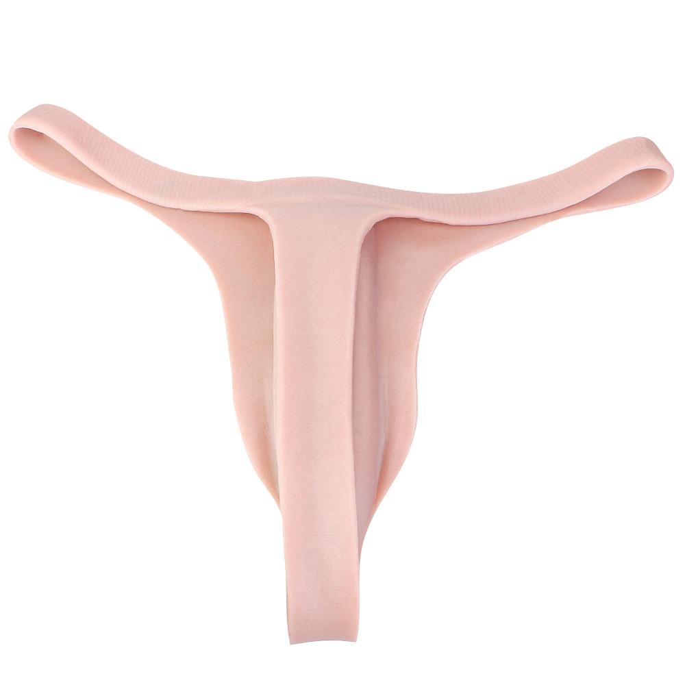 Soft Crossdresser Silicone Panties Adult Sex Toys Transgender Underwear Lifelike Vaginal Sexy Thong for Man Woman Gay Pleasure