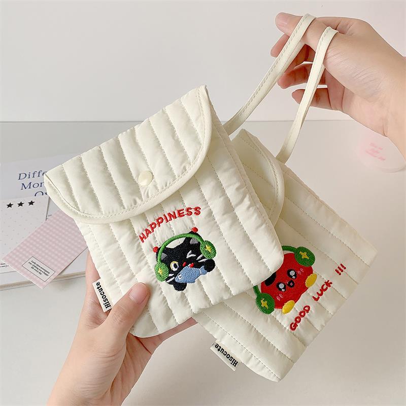 Aranyos Cseresznye Alma Macska Tárolótáska Hordozható Kézben Tartható Higiéniai Betét Tárolótáska Nagy Kapacitású Kézitáska Női Kozmetikai Táska Ajándékok