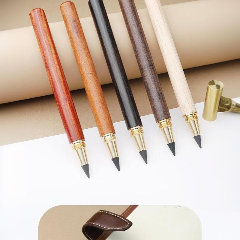 Wooden  HB Inkless Pencil Reusable No Ink for Kids Writing Painting School Office Stationery Gift