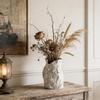 French Retro Cream Ceramic Vase for Floral Arrangements – Elegant Living Room & Dining Table Decor