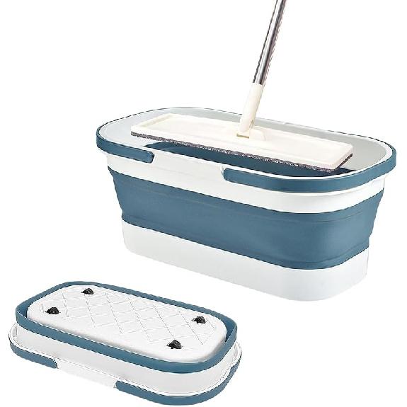 Складное ведро, Складное ведро для швабры, Ведро для уборки с ручкой, Складное пластиковое ведро на колесиках, Многоцелевое портативное ведро для воды для pangshi-MB-b