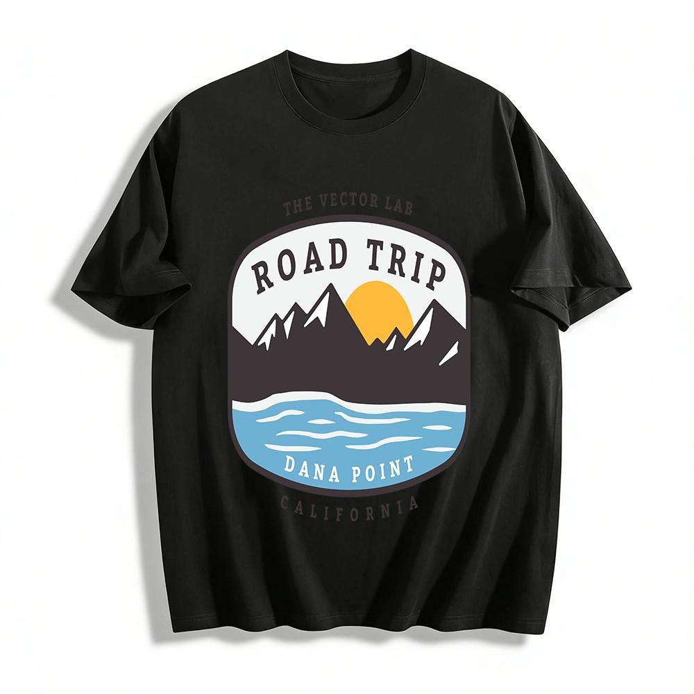California Dana Point Road Trip Graphic Casual Tee Pure cotton T-shirt XXS