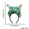 4pcs/set 2026 New Year Headband Glitter Star Headband Plastic Party Decor Christmas NYE Celebration Accessory Photo Props