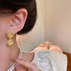 Retro French gold rose earrings female Internet celebrity stud earrings temperament new earrings